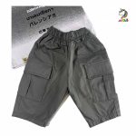 تیشرت و شلوارک طوسی و سفید کیدز - Image 6