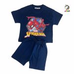 تیشرت و شلوارک بچگانه آبی کاربنی مرد عنکبوتی کوچک (3 سال تا 6 سال) - Image 5