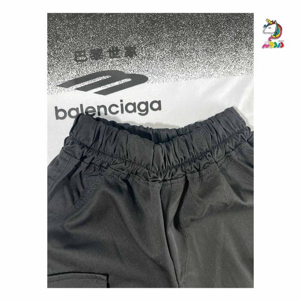 تیشرت و شلوارک مشکی و سفید کیدز - Image 3
