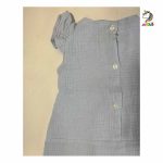 رامپر موسلین آبی کمر پاپیون - Image 6