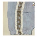 رامپر موسلین آبی کمر پاپیون - Image 3