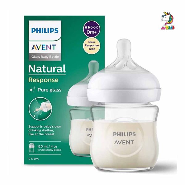 شیشه شیر نچرال پیرکس 120 میل 0+ ماه اونت Avent - Image 1