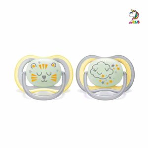 پستانک شبرنگ ابر و گربه 18+ ماه اونت Avent Ultra Air