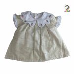 سارافون لنین کرم یقه ب ب گلدوزی - Image 3