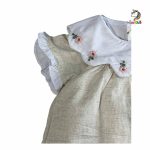 سارافون لنین کرم یقه ب ب گلدوزی - Image 4