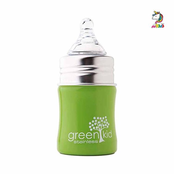 شیشه شیر استیل 0+ ماه گرین کید green kid - Image 4